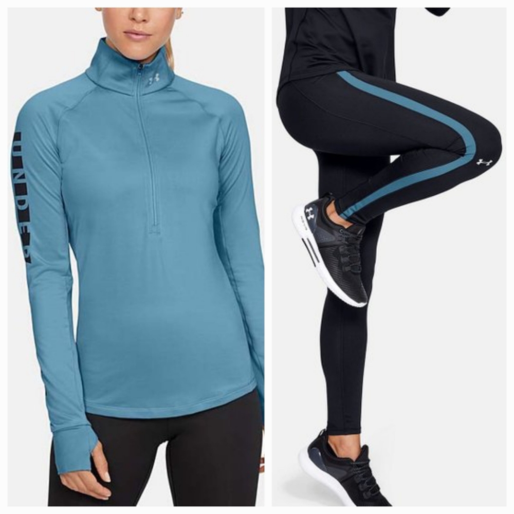 NWOT UnderArmour Half-Zip Pullover & Leggings Set